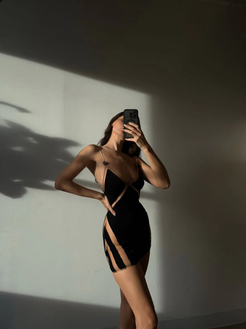 Angelina Dress Black - Image 11