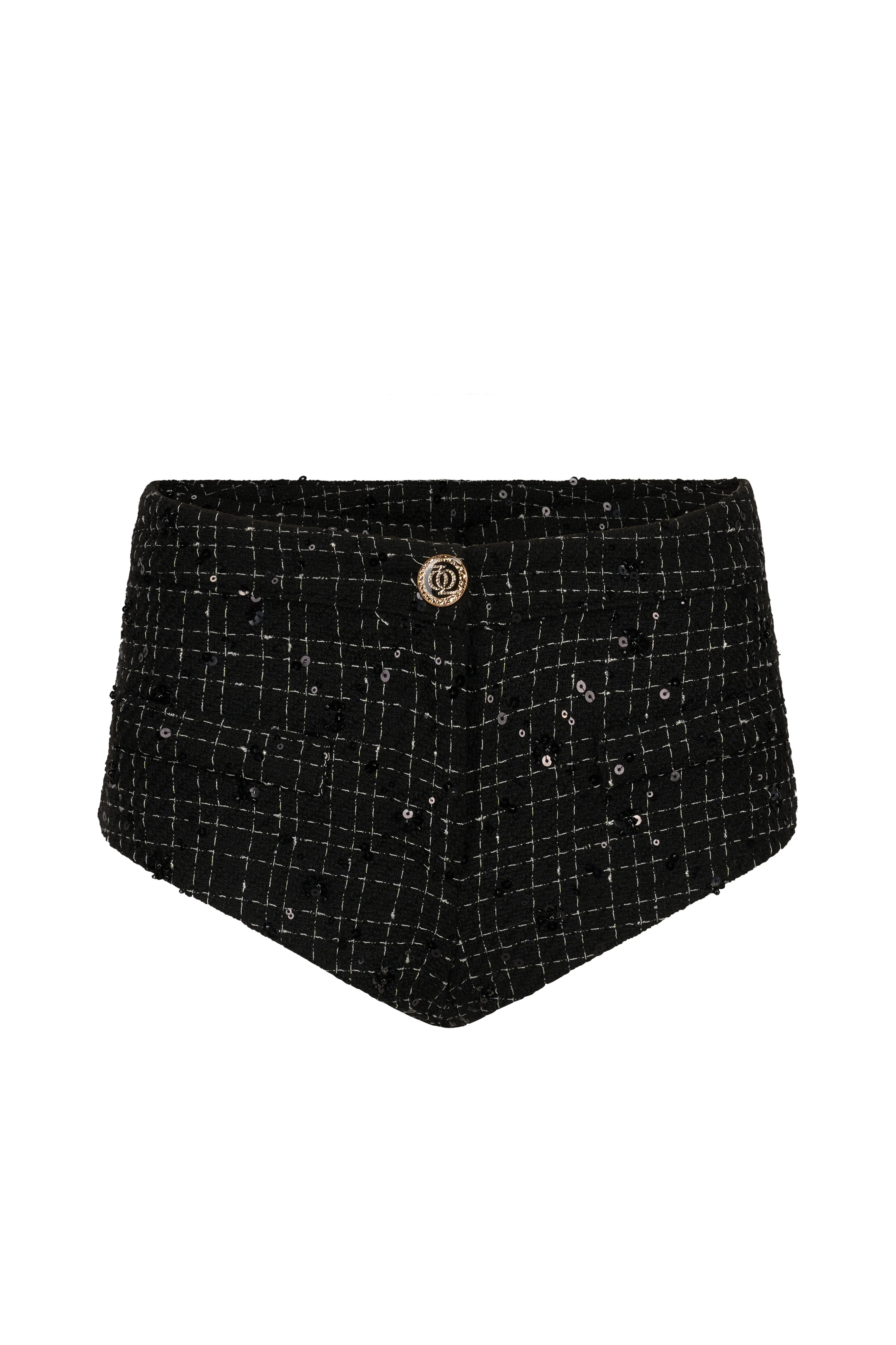 ASAP Tweed Shorts Black - Image 5
