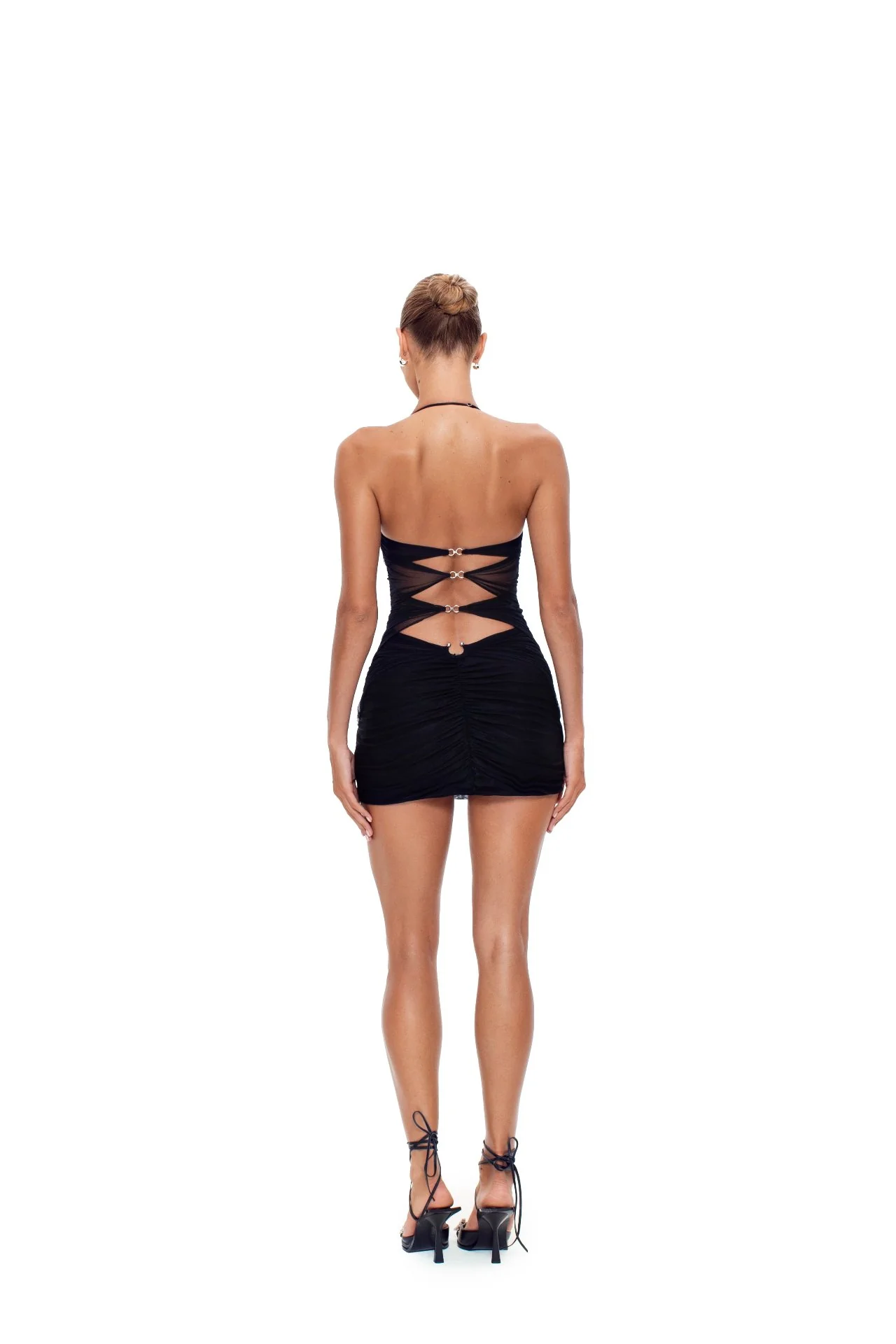 Blair Mini Dress Black - Image 4