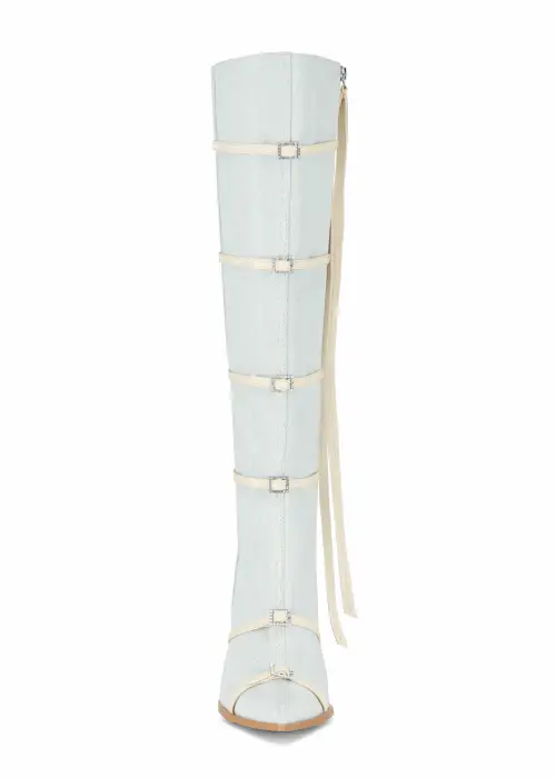 Daring Denim Boots - Image 6