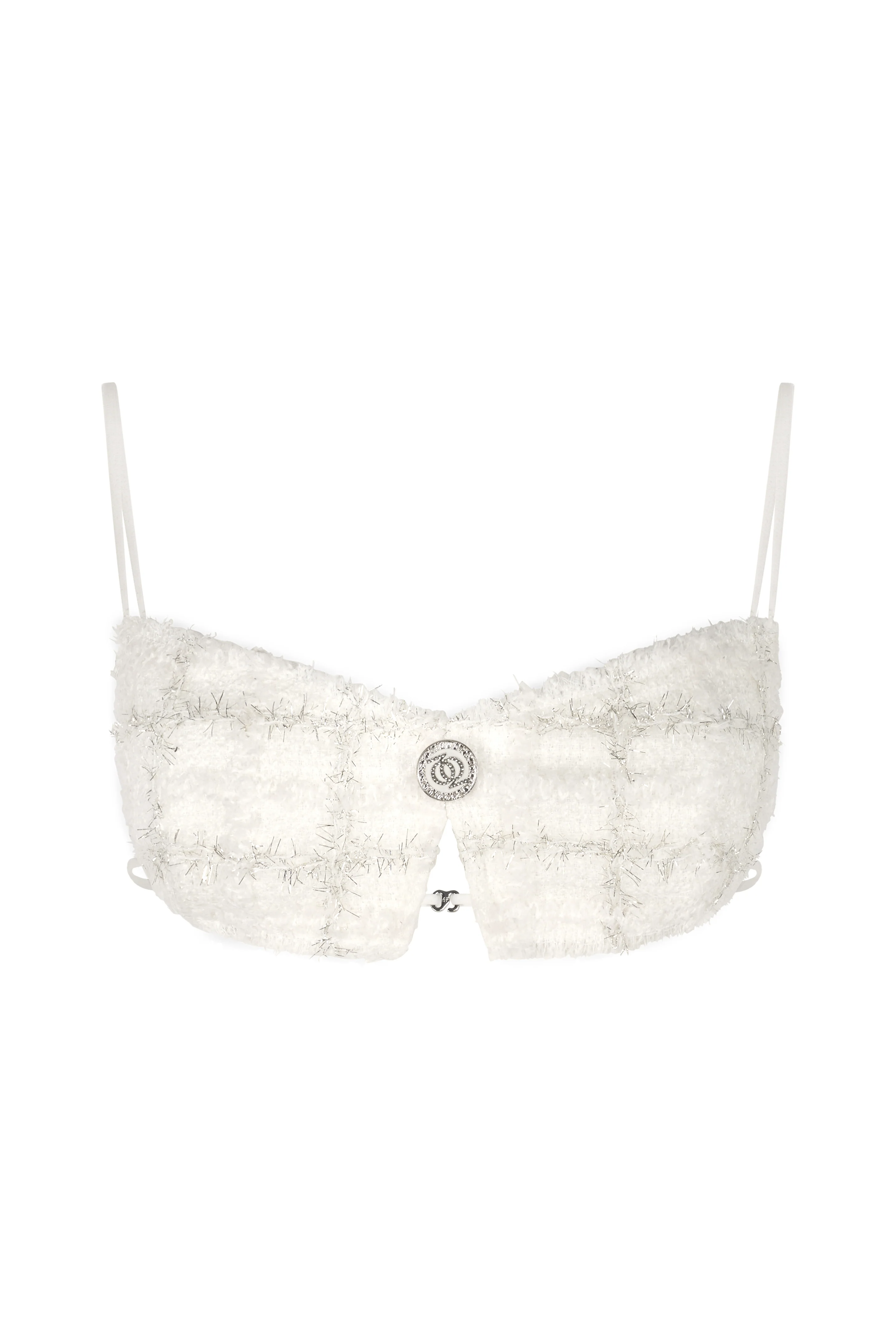 Executive Tweed Top White - Image 6