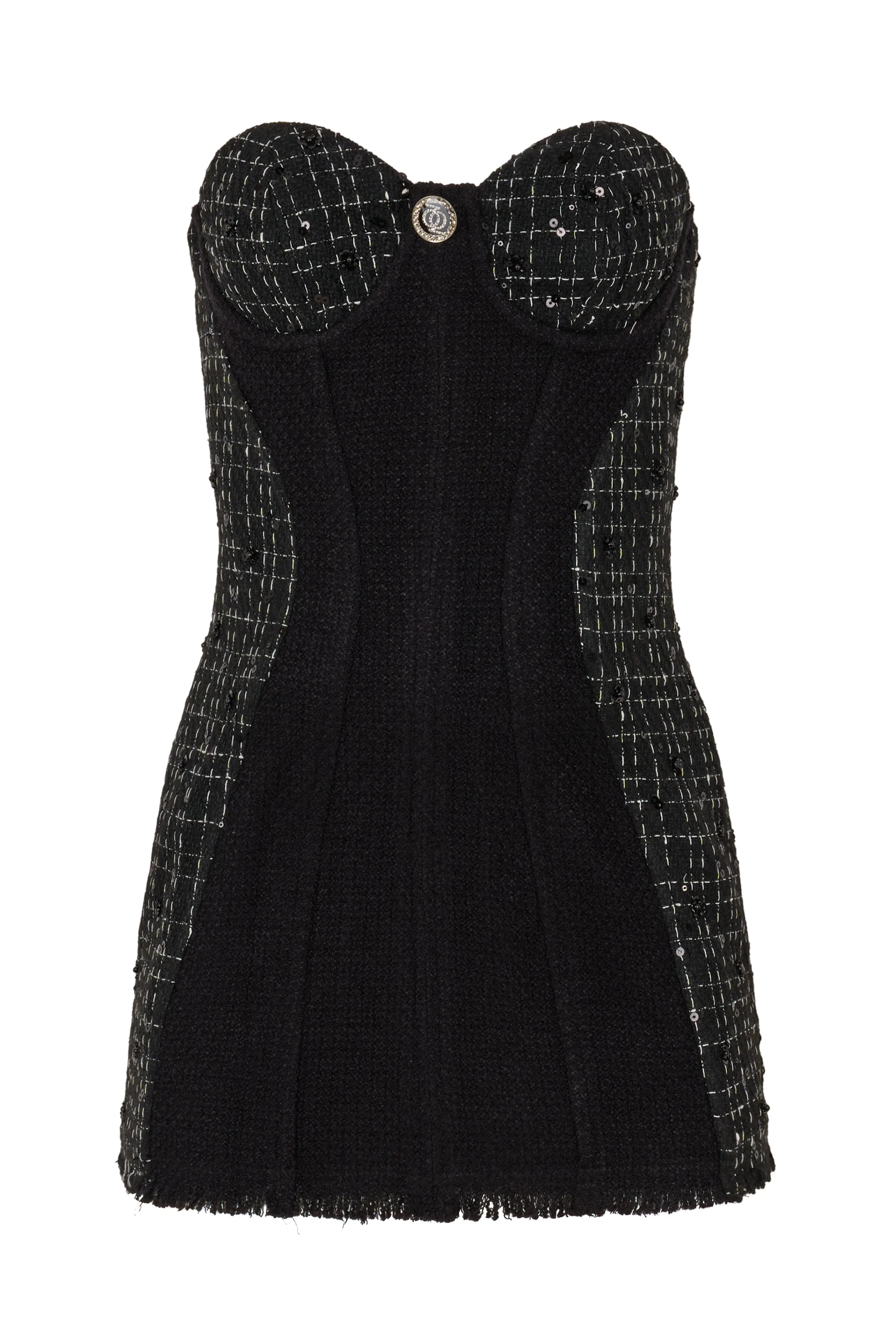Out Of Office Tweed Dress Black - Image 10