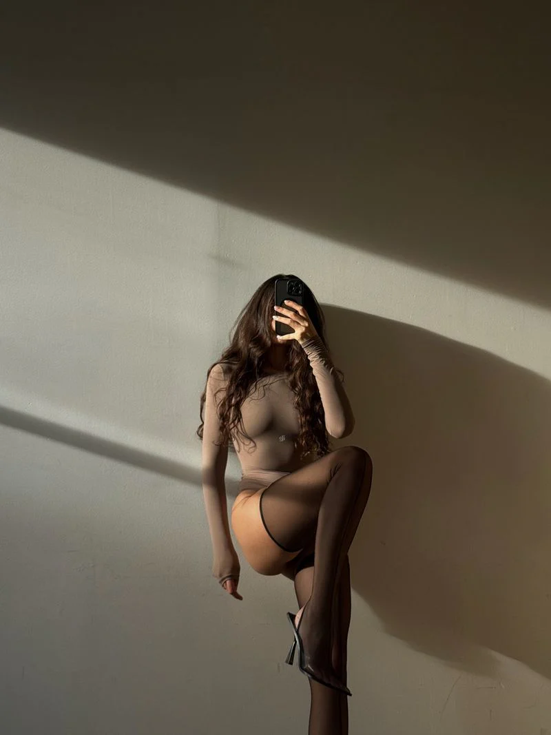 Second Skin Long Sleeve Crew-Neck Bodysuit Mushroom - Image 8