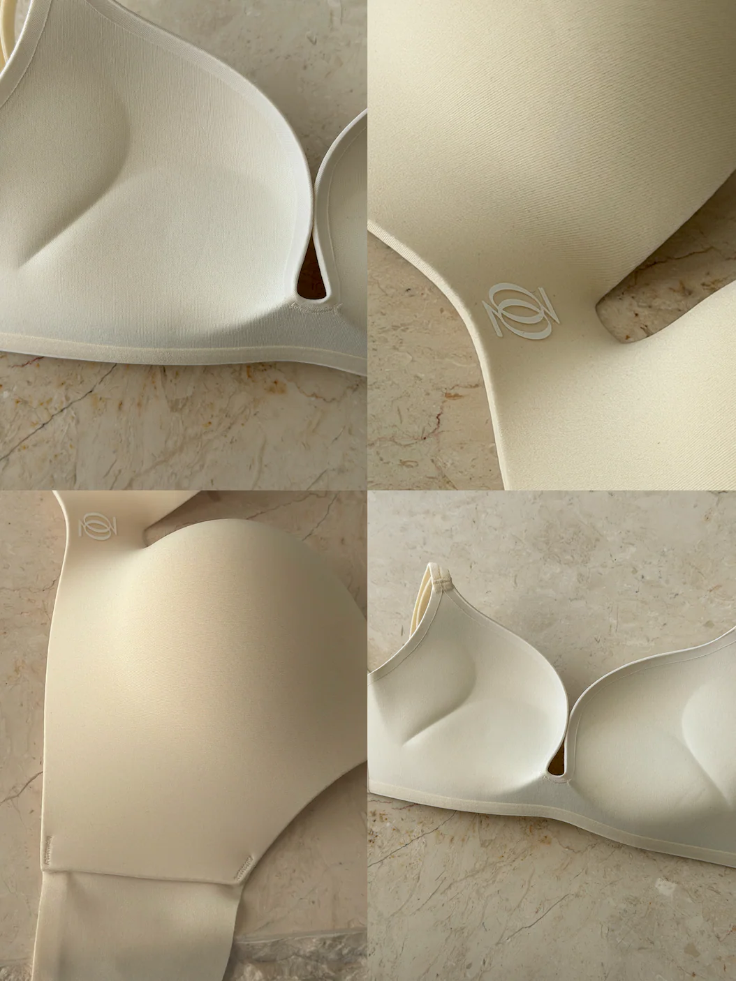 Second Skin Teardrop Push Up Bra Vanilla - Image 2