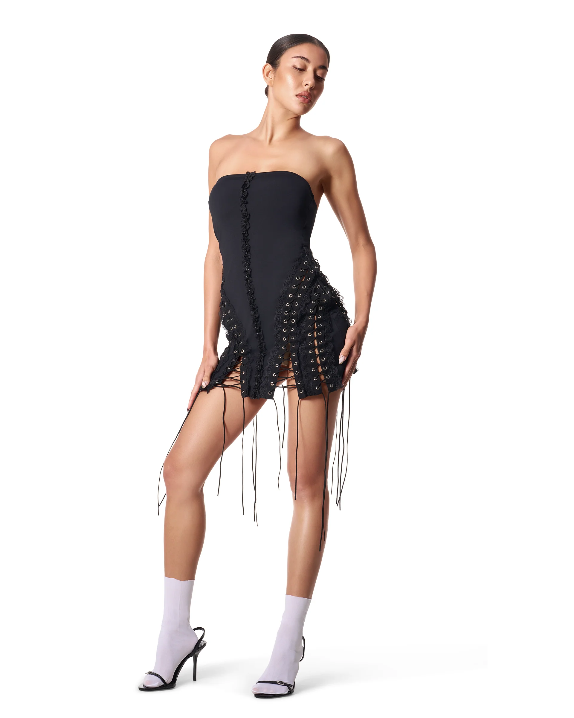 Sorry I'm Late Dress Black - Image 10