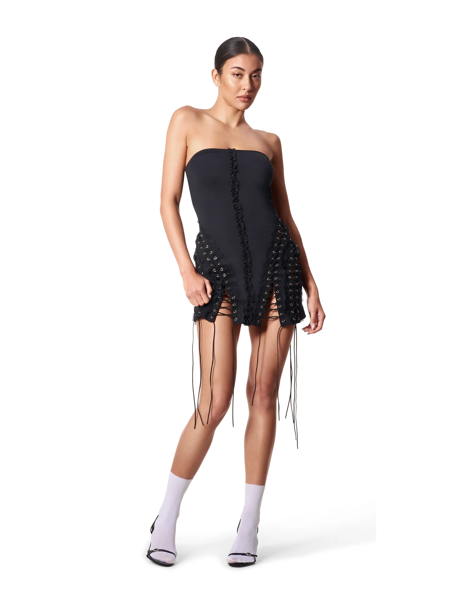 Sorry I'm Late Dress Black - Image 5