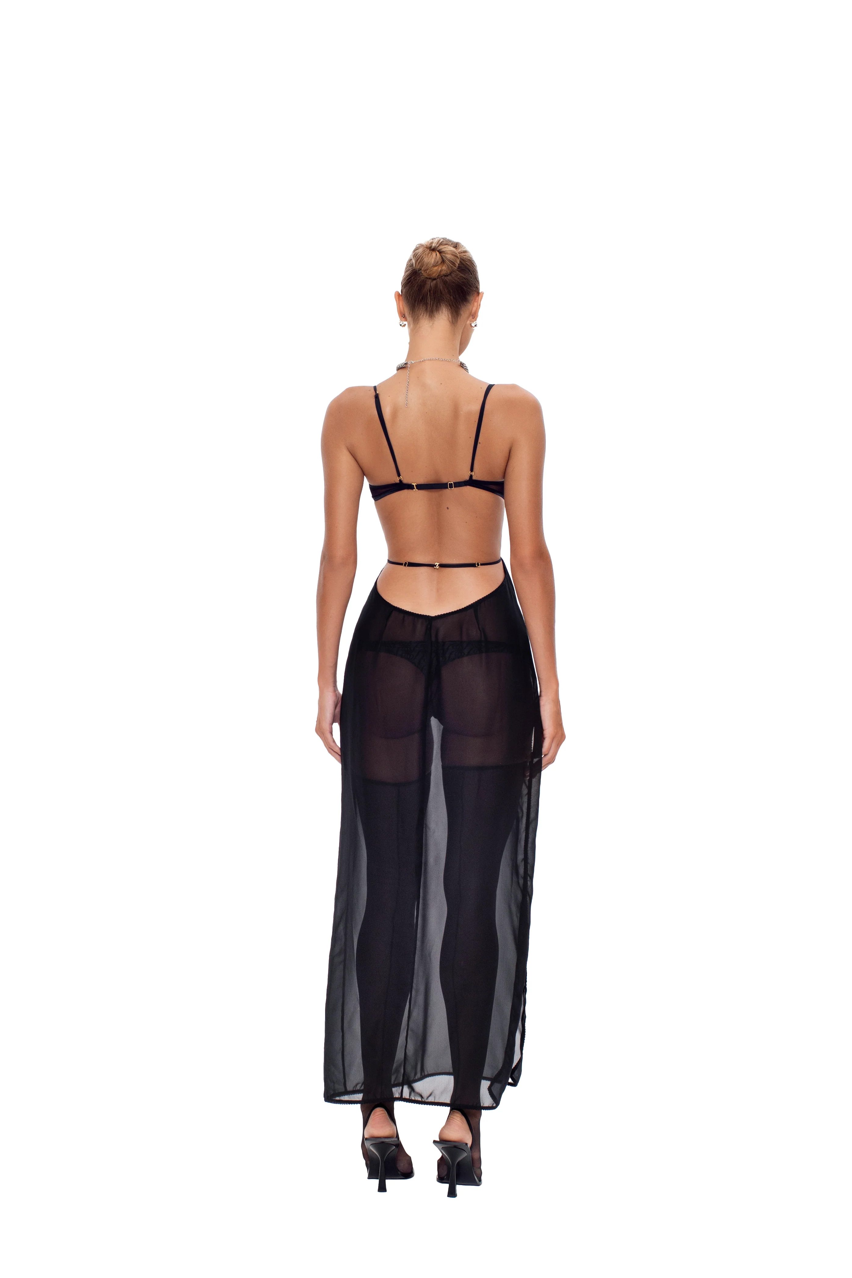 Stardust Maxi Dress Black - Image 5