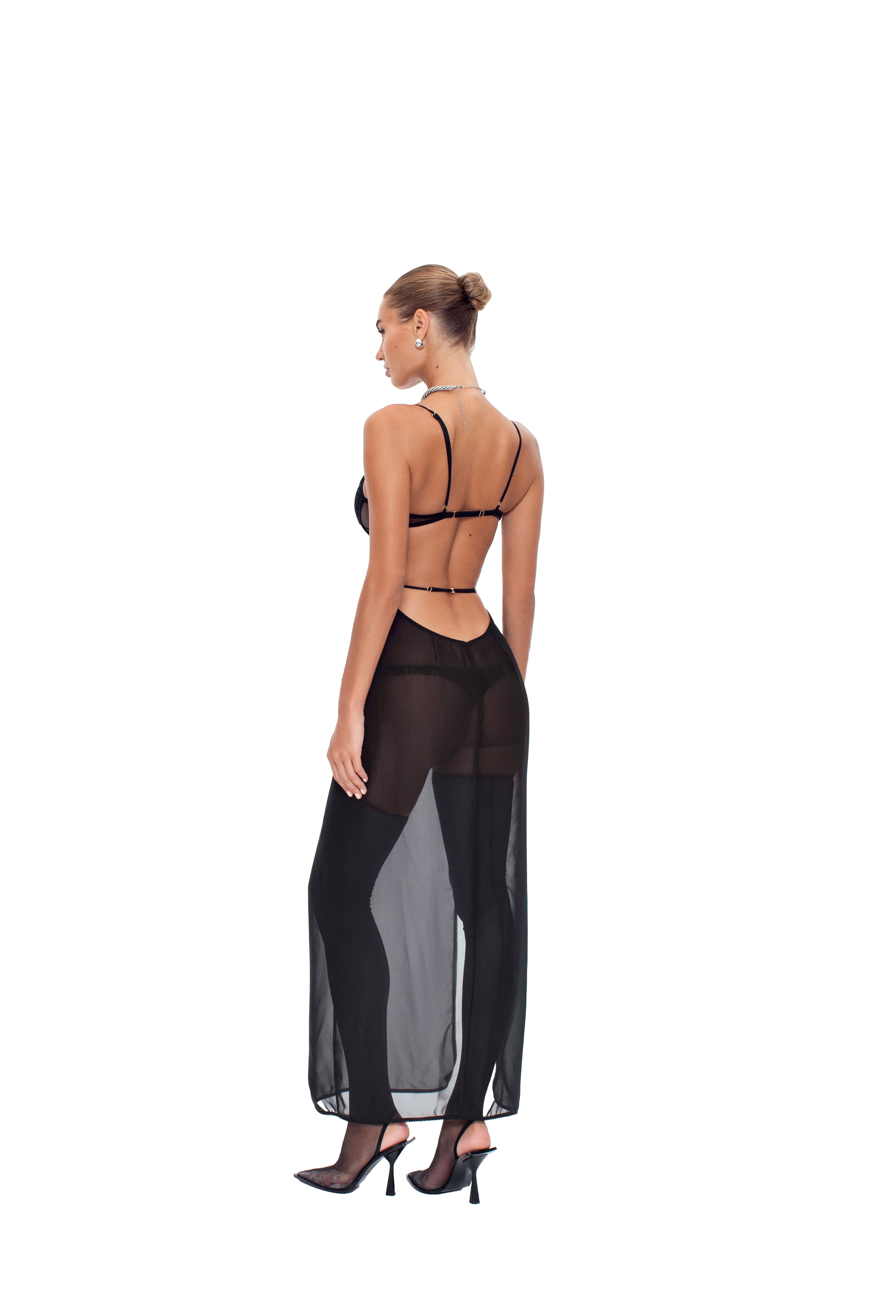 Stardust Maxi Dress Black - Image 7